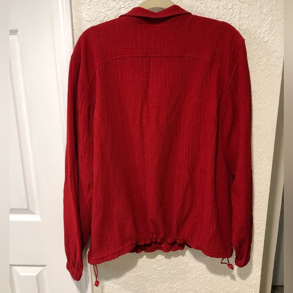 Orvis women’s size XL red zip up jacket. - Picture 3 of 4